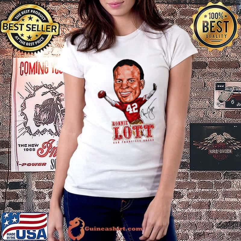 Ronnie Lott San Francisco 49ers cartoon signature s Ladiestee