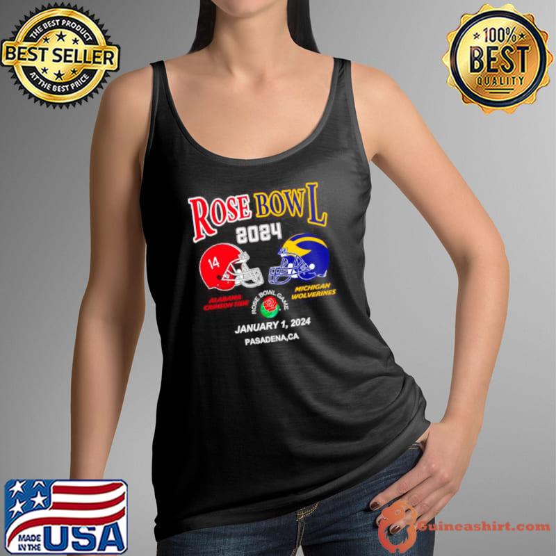 Rose Bowl 2024 Alabama Crimson Tide vs Michigan Wolverines shirt