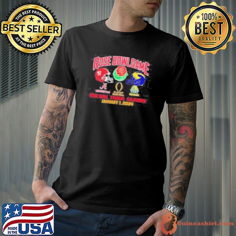 Rose Bowl Game Playoff Semifinal 2024 Michigan Vs Alabama January 1, 2024 Shirt