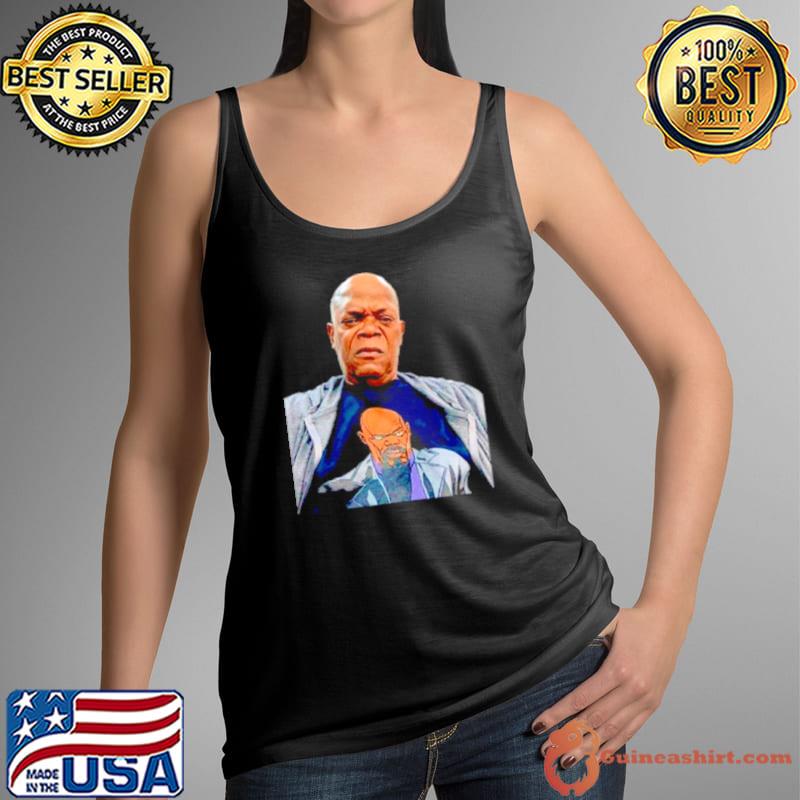 Samuel L. Jackson wearing a T shirt of himself s Tank Top