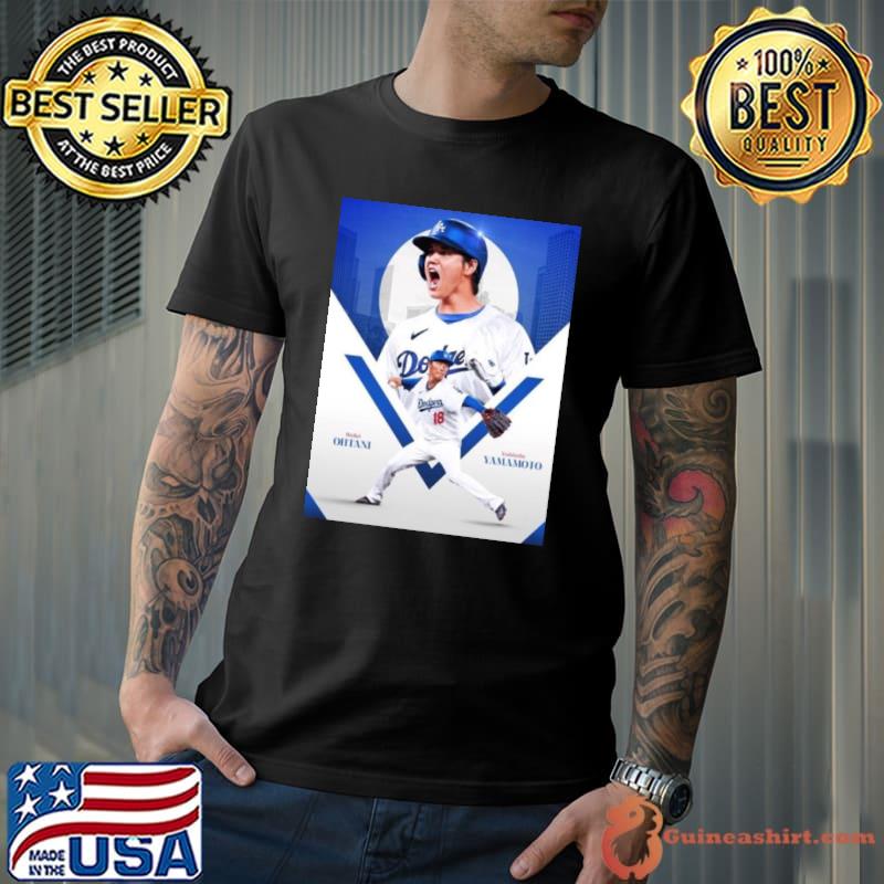 Samurai Japan LA Edition Shohei Ohtani – Yoshinobu Yamamoto Los Angeles Dodgers MLB Shirt