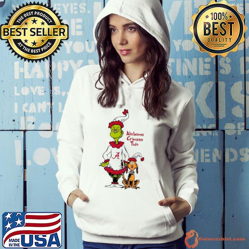 Santa Grinch and Max Alabama Crimson Tide Christmas Shirt