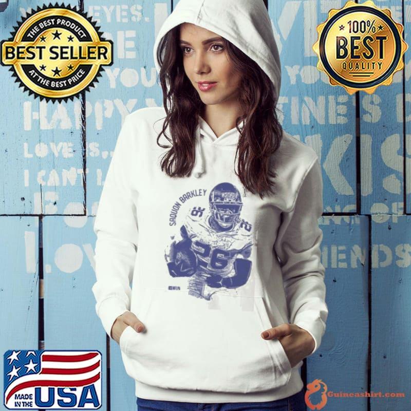 Saquon Barkley New York Vintage Mono Shirt Hoodie