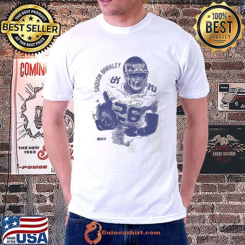Saquon Barkley New York Vintage Mono Shirt Unisex
