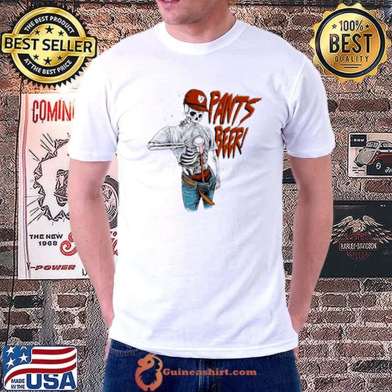 Skeleton pants beer pocket shirt