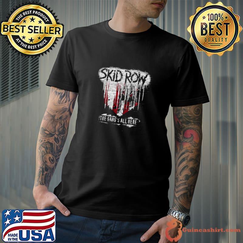 Skid Row The Gang's All Here American rock band GAH World Tour Merch T-Shirt