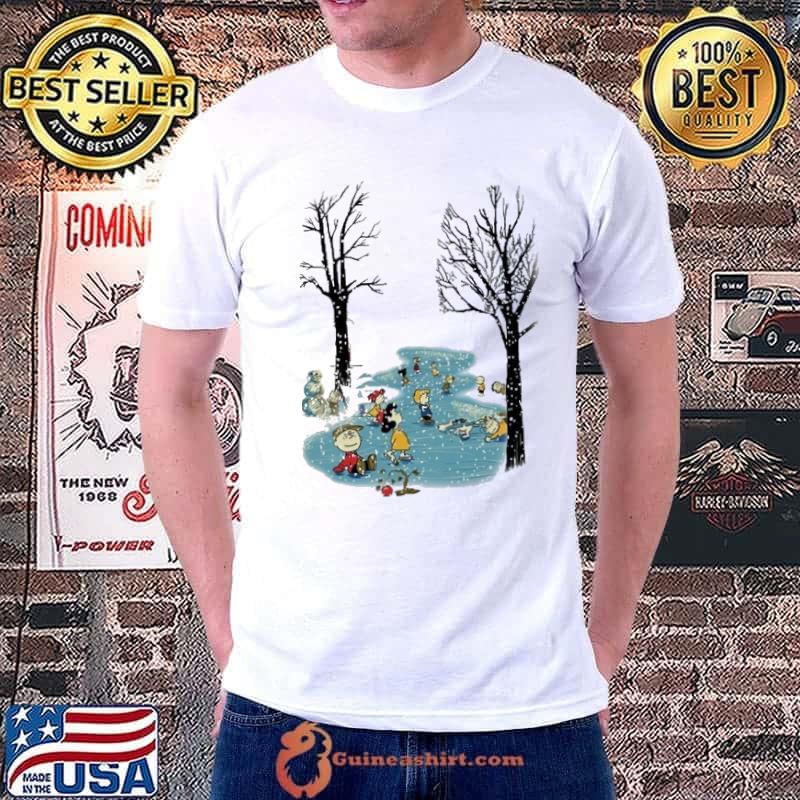 Snoopy And Team Snow Play in SNow Peanuts shirt