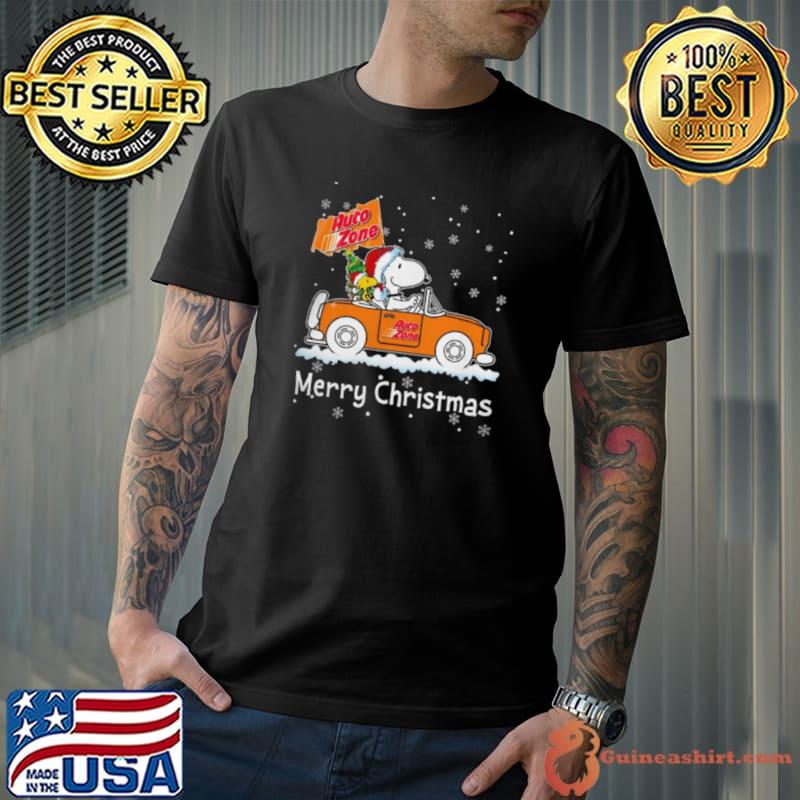 Snoopy And Woodstock Driving Car Auto Zone Christmas 2023 Shirt