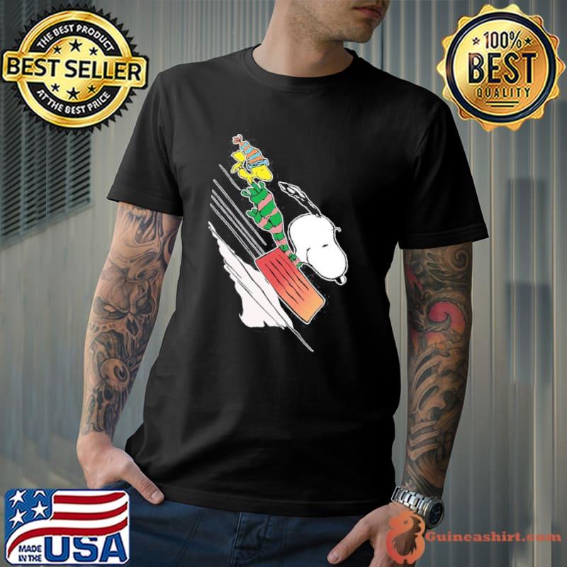 Snoopy and Woodstock snow day merry christmas shirt