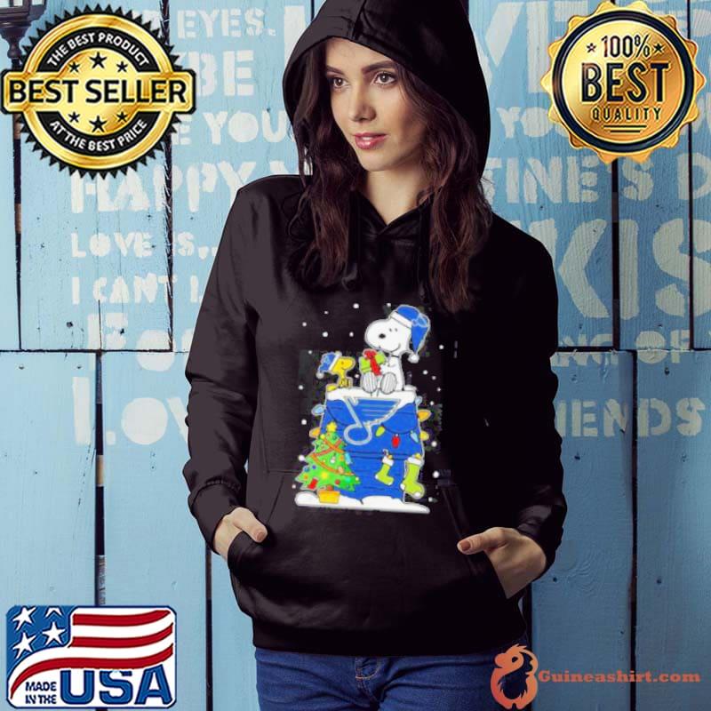 Snoopy And Woodstock St. Louis Blues Christmas Tree s Hoodie