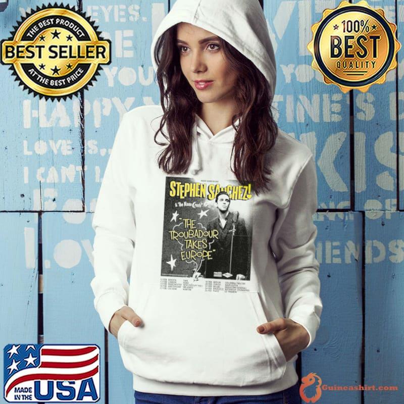 Stephen Sanchez 2024 The Troubadour Takes Europe Performance Schedule Shirt