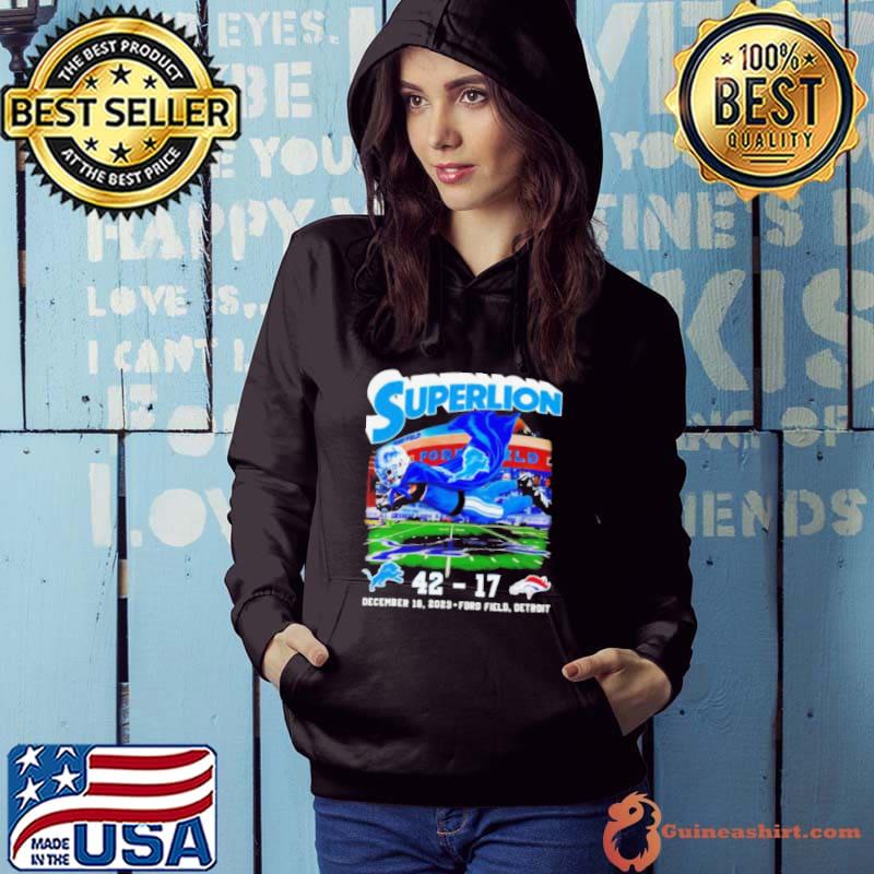 Superlion Detroit Lions 42 17 Denver Broncos December 16 2023 shirt