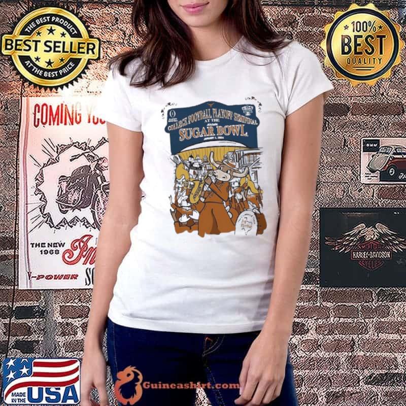 Texas Longhorns Big Bertha College Football Playoff 2024 Sugar Bowl Band Shirt