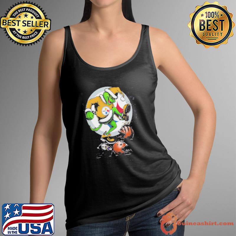 The Grinch Pittsburgh Steelers Stomp On NFL Teams Christmas Shirt