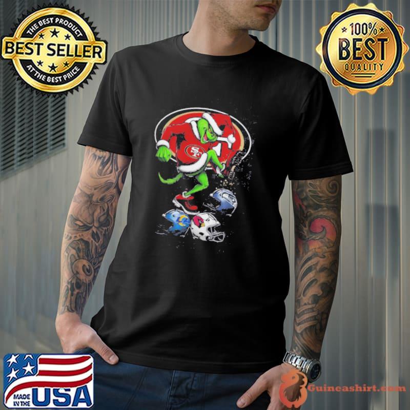 The Grinch San Francisco 49ers Stomp On NFL Teams Christmas Shirt Unisex