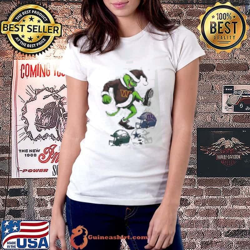 The Grinch Washington Commanders Stomp On NFL Teams Christmas Shirt