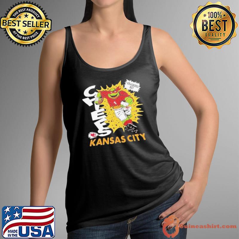 TMNT Raphael x Kansas City Chiefs Mascot Shirt Tank Top