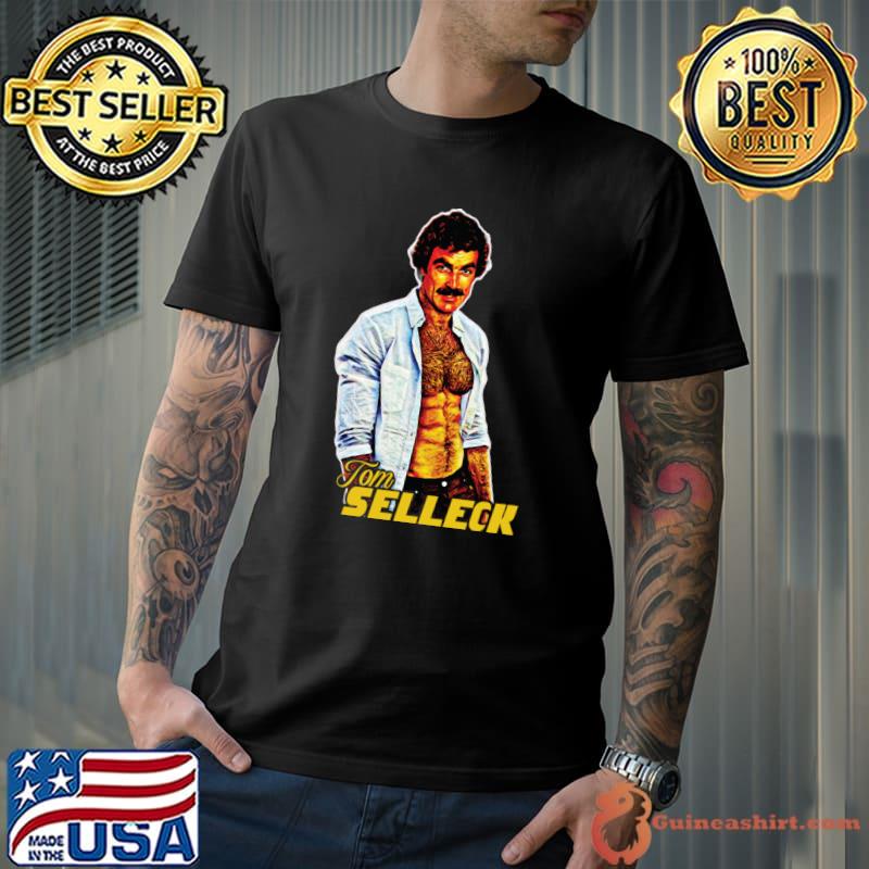Tom Selleck 80s American actor investigator Thomas Magnum in the television series T-Shirt