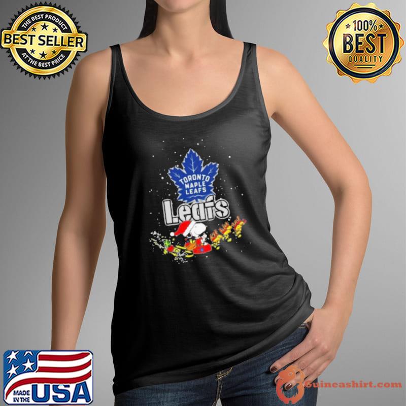 Toronto Maple Leafs NHL Santa Snoopy and Woodstock Christmas Shirt