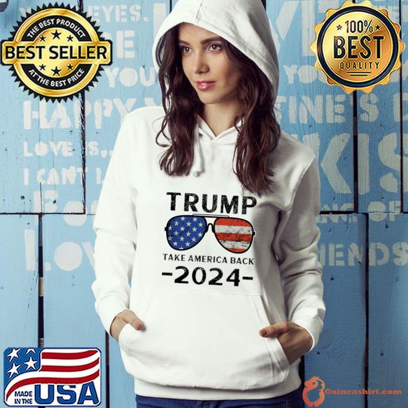 Trump 2024 American flag sunglasses vote T-Shirt
