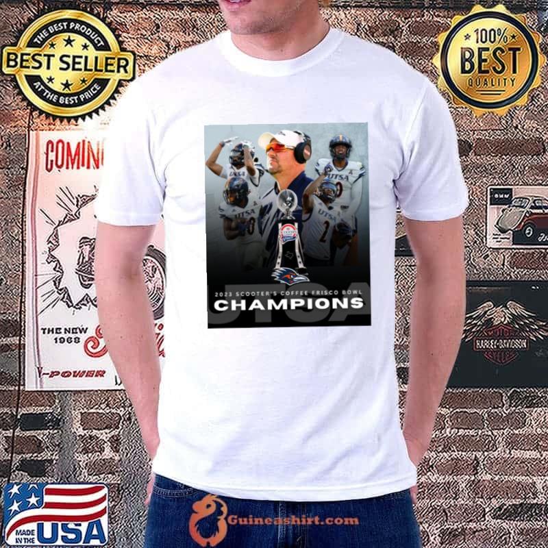 UTSA Roadrunners 2023 Scooter’s Coffee Frisco Bowl Champions Trophy Shirt Unisex