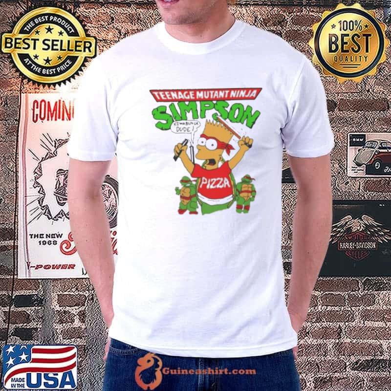 Vintage Bart Simpson TMNT Teenage Mutant Ninja Turtles Shirt