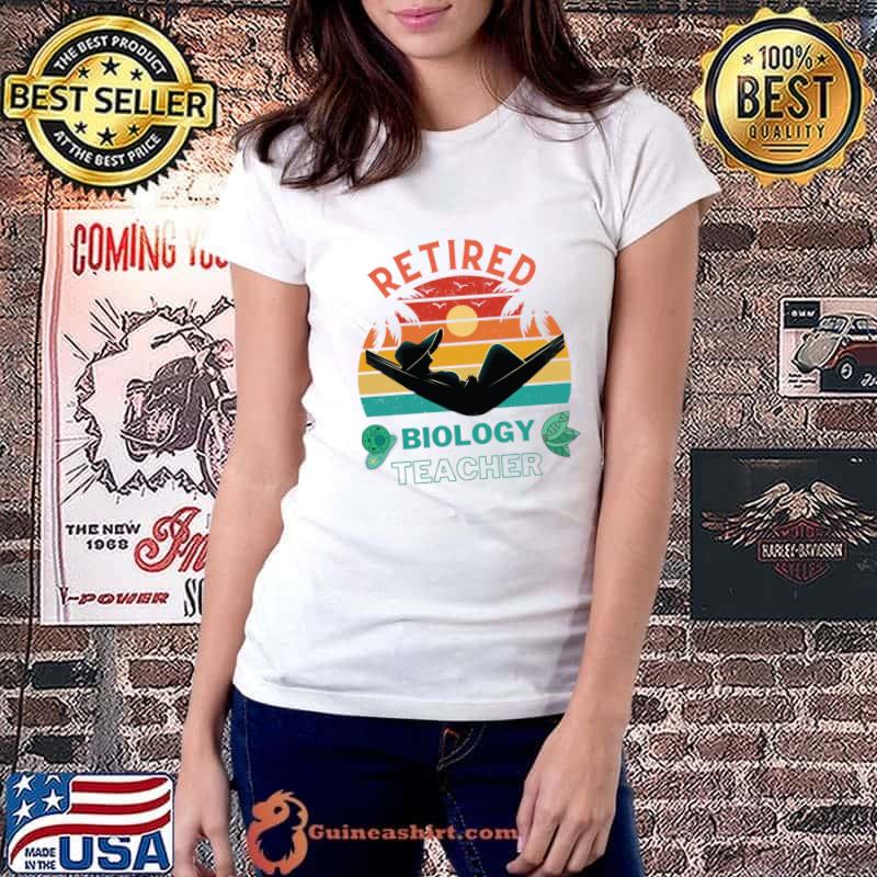 A Tribute to a Retired Female Biology Teacher Vintage Sunset T-Shirt