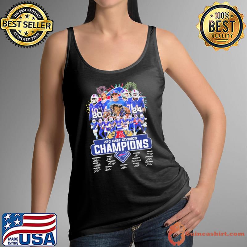 Afc east division champions 2024 buffalo bills signature fireworks shirt