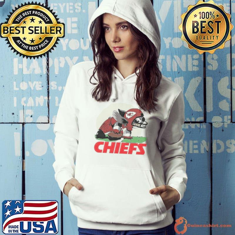 Angry Stitch Character Player Kansas City Chiefs Football Logo Shirt Hoodie