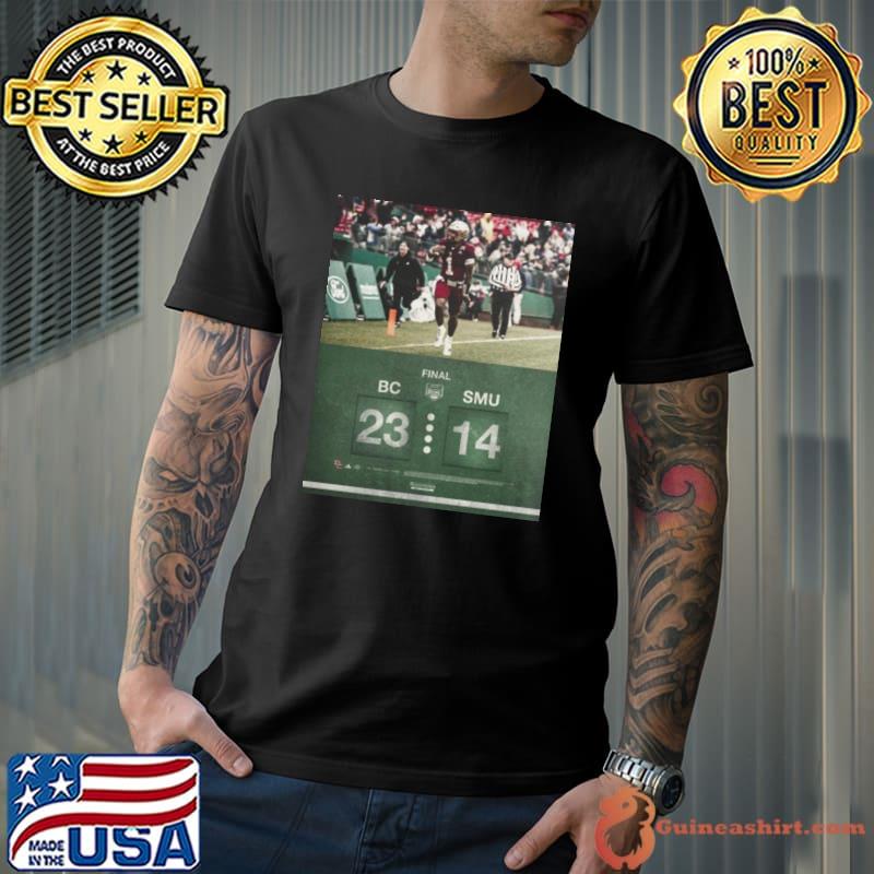 Boston College Eagles Win 23 14 SMU Football 2023 Wasabi Fenway Bowl Champions Final Score Shirt Unisex
