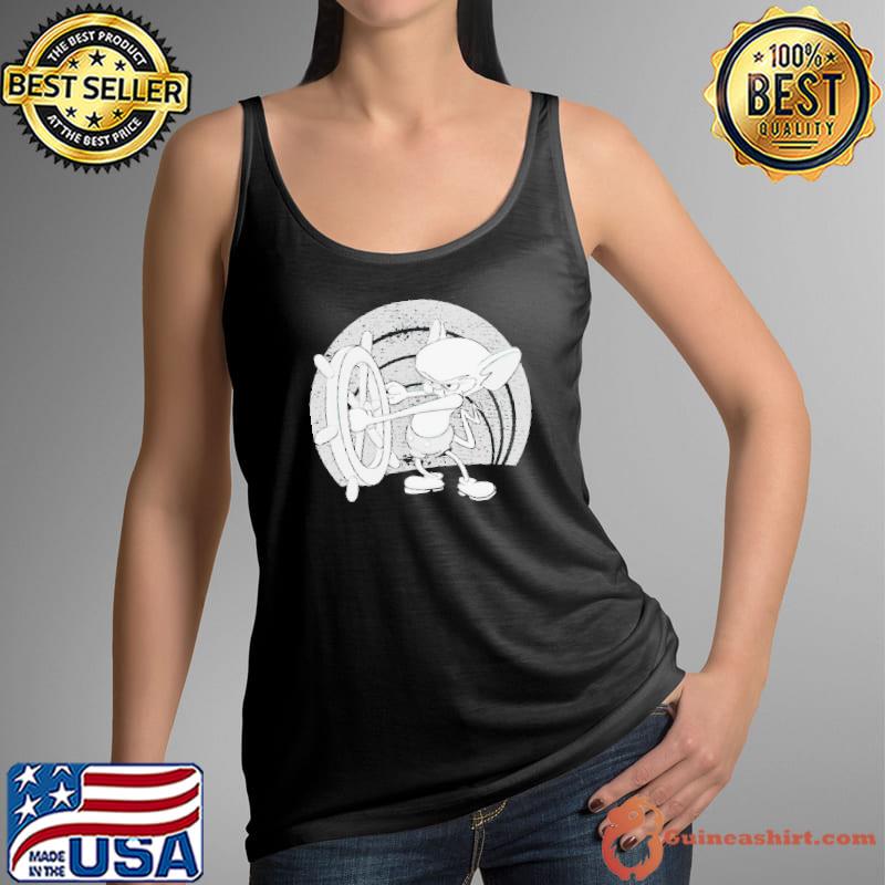 Brain and Steamboat Willie mashup shirt