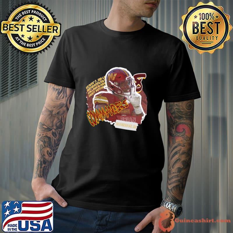 Brian Robinson Jr American football running back for the Washington Commanders T-Shirt Unisex