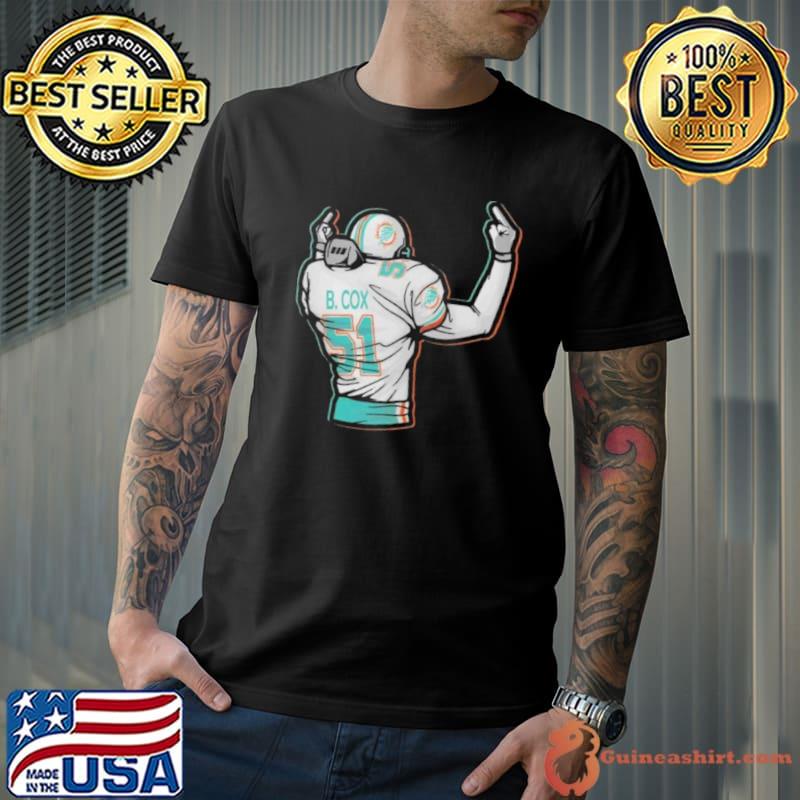 Bryan Cox 51 Miami Dolphins Middle Finger 2 Little Birds s Unisex