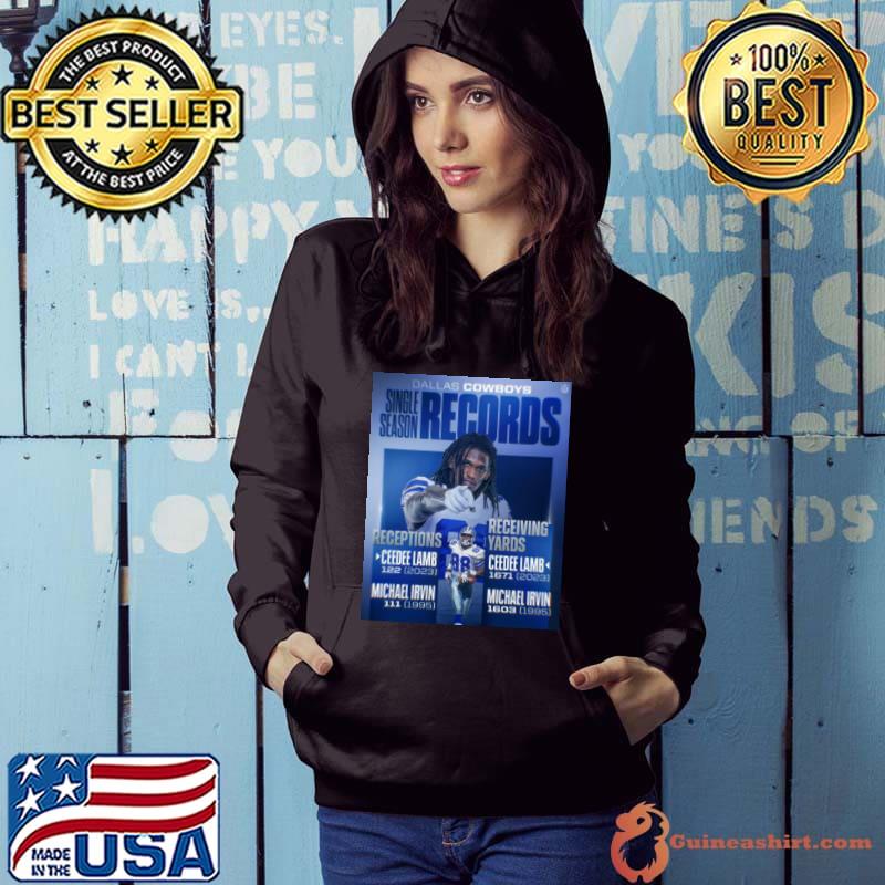 Ceedee Lamb Dallas Cowboys 1671 Receiving Yards 2023 Single Season Shirt