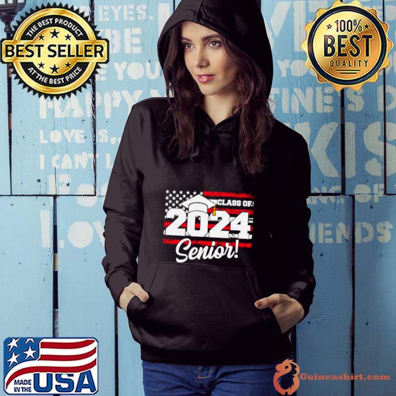 Class of 2024 Senior American Flag T-Shirt