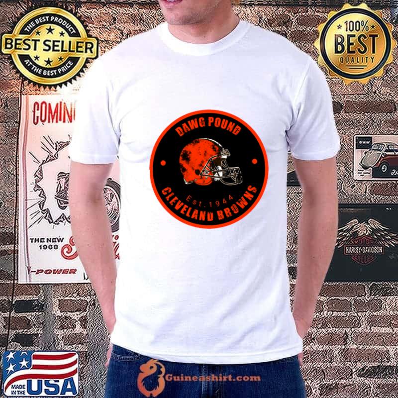 Cleveland browns dawg pound football helmet est 1944 Clvlnd T-Shirt
