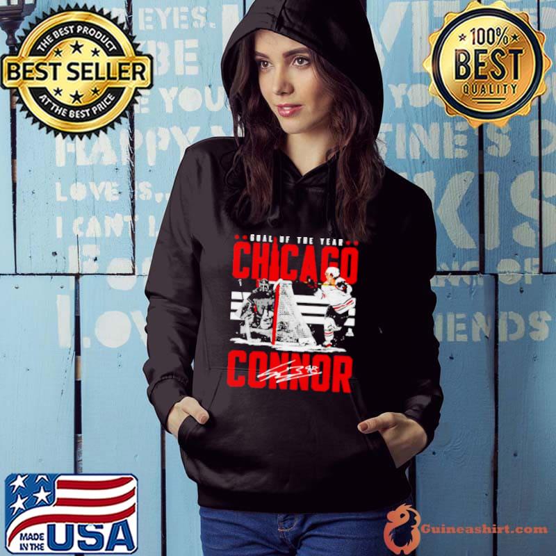 Connor Bedard Chicago goal of the year hockey signature s Hoodie