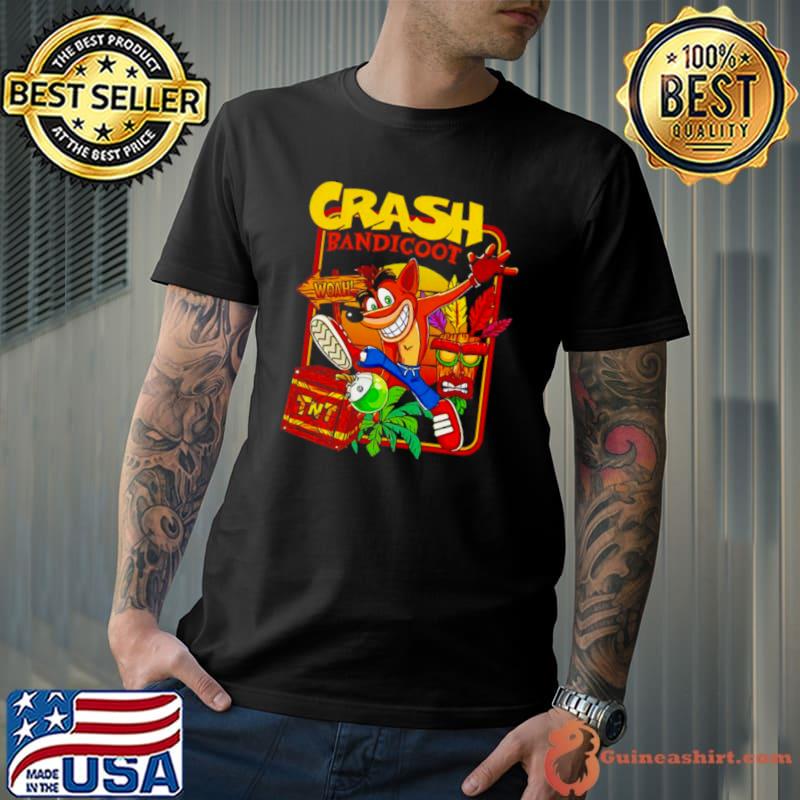 Crash Bandicoot Whoa Crash Cartoon shirt