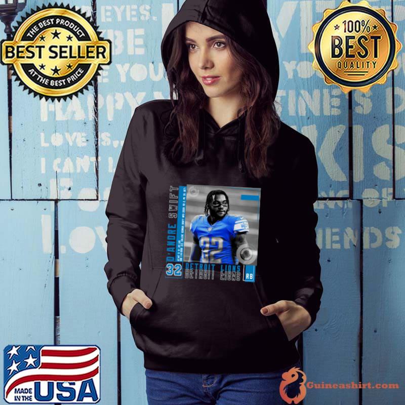 D'andre Swift Player Football Detroit Lions Paper Poster T-Shirt