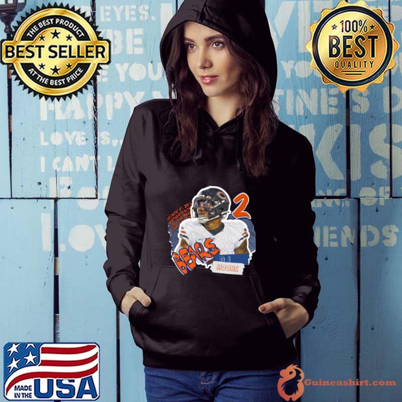 Dj Moore American football wide receiver for the Chicago Bears T-Shirt Hoodie