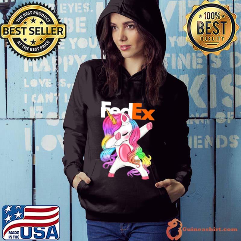 FedEx unicorn girl dabbing shirt