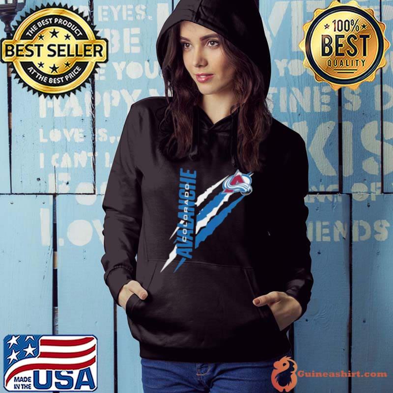 Funny colorado Avalanche Starter Black Color Scratch Shirt