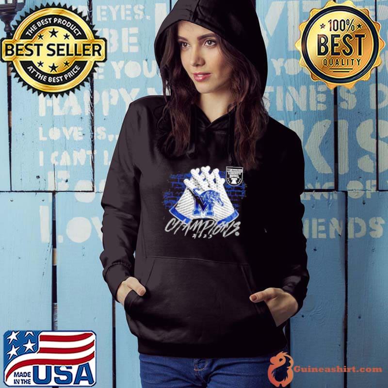 Funny memphis Tigers 2023 Autozone Liberty Bowl Champions Gloves Shirt