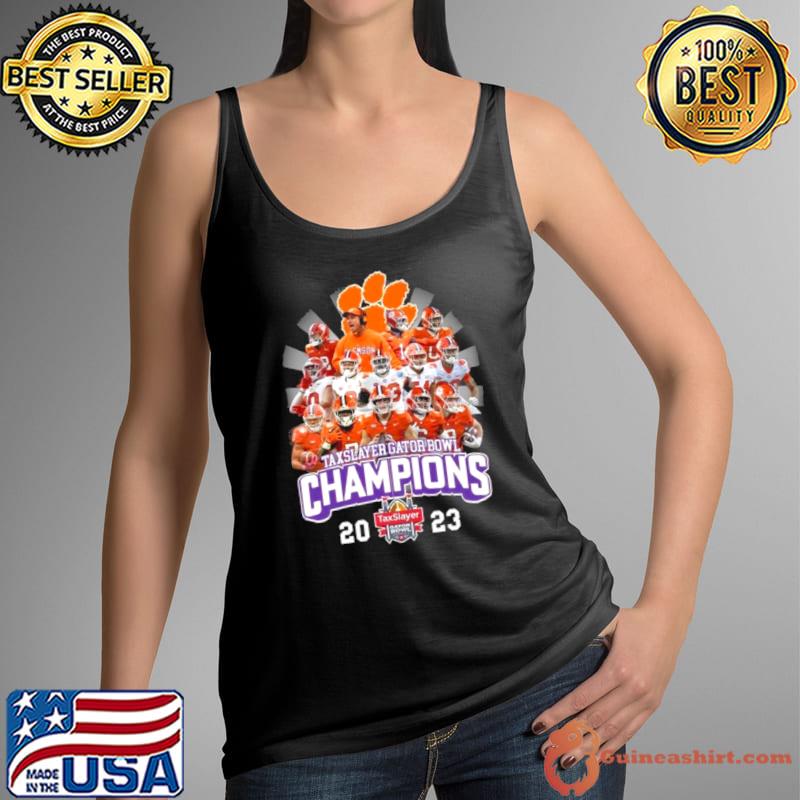 Funny taxslayer Gator Bowl Champions 2023 Clemson Tigers Shirt Tank Top