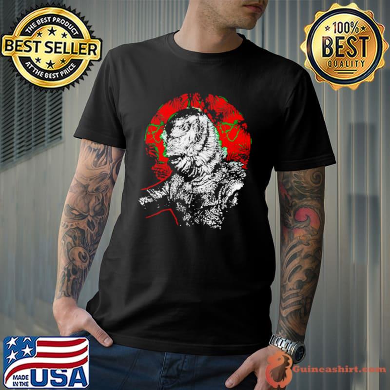 Gill-man Black Lagoon silver screen gill shirt