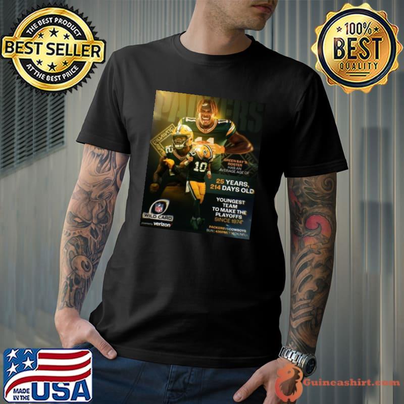 Green Bay Packers Are The Youngest Team To Make The NFL Playoffs Since 1974 Shirt