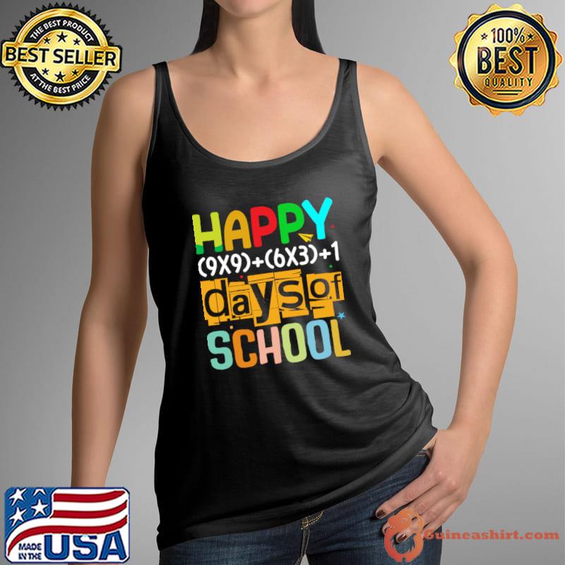 Happy 100 Days Of School math Back To School T-Shirt