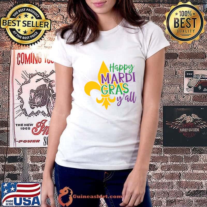 Happy Mardi Gras Y'All Symbol T-Shirt