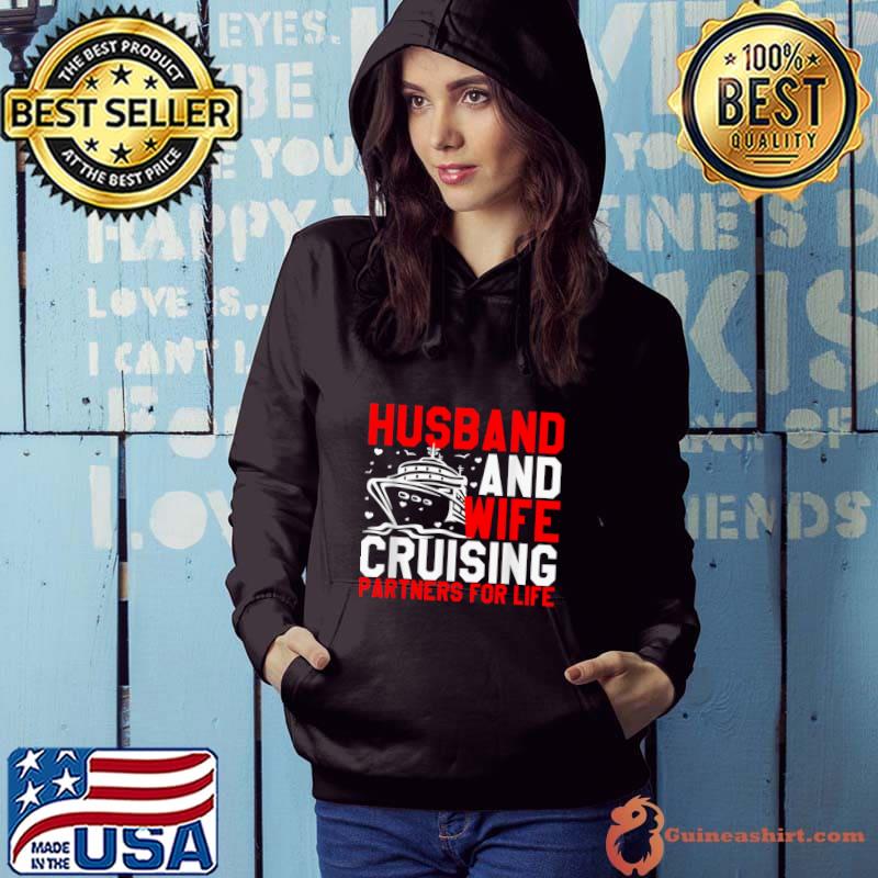 Husband And Wife Cruising Partners For Life Couple Cruise T-Shirt