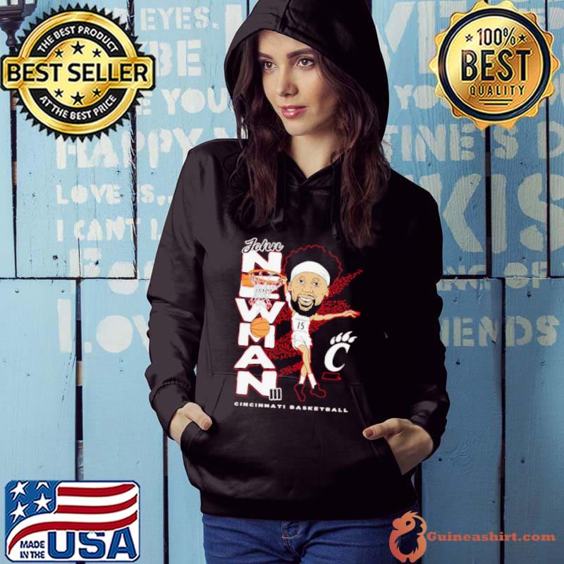 John Newman Cincinnati basketball Cartoon shirt